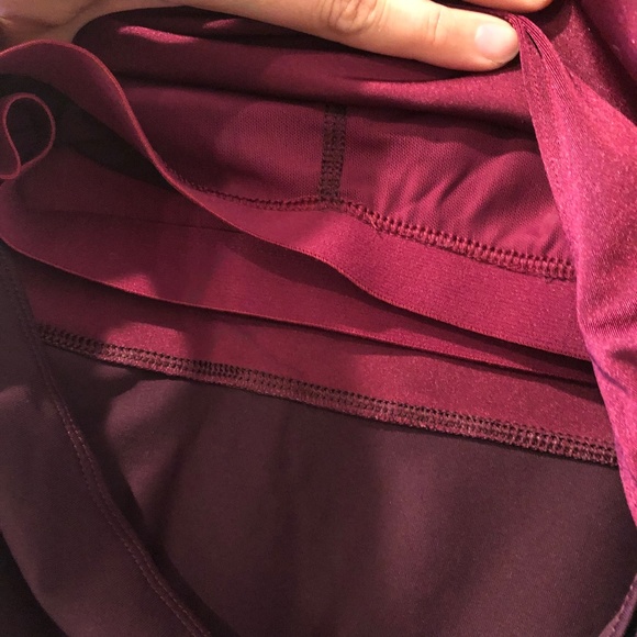 Fabletics Luana Two Tone Maroon Tank Top - Picture 8 of 8